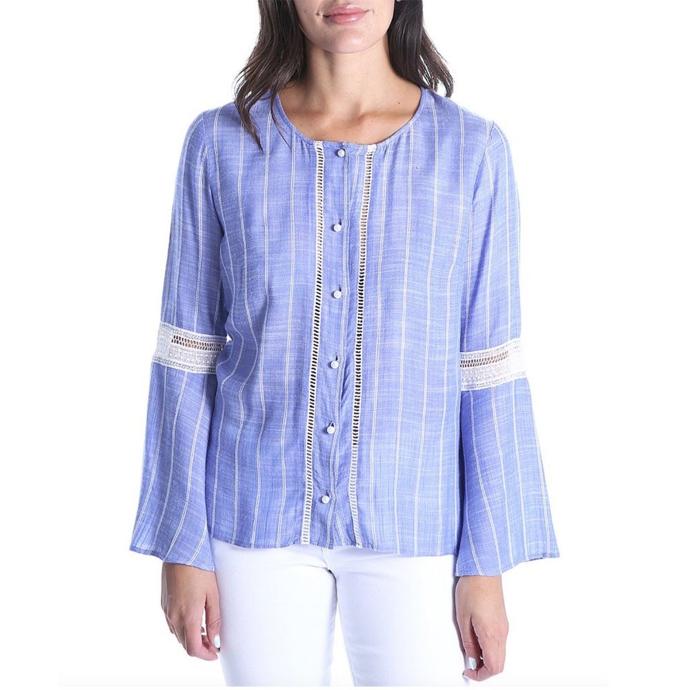 Kut from the Kloth Boho Bell Sleeve Top Large